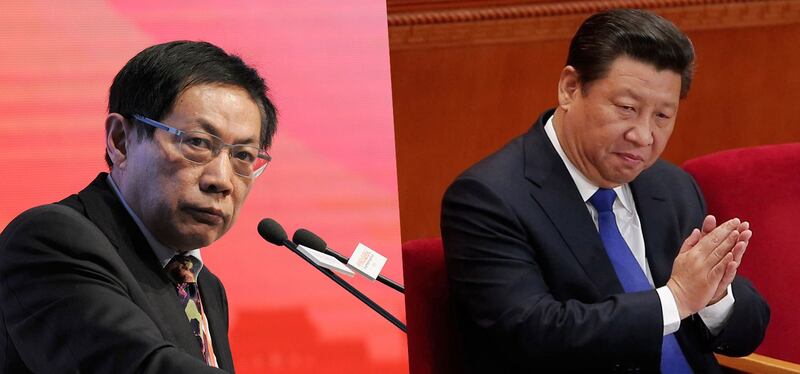 任志强被重判，是要对党内“反习”力量起杀鸡儆猴之效，即使是“红二代”也不能幸免。（组合图片/AFP/AP）