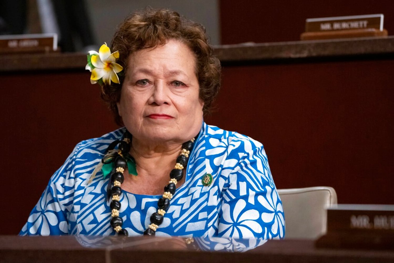 Rep. Aumua Amata Coleman Radewagen, R-American Samoa, attends a House Foreign Affairs Committee hearing on China on Feb. 28, 2023, on Capitol Hill in Washington. Credit: Jacquelyn Martin/AP