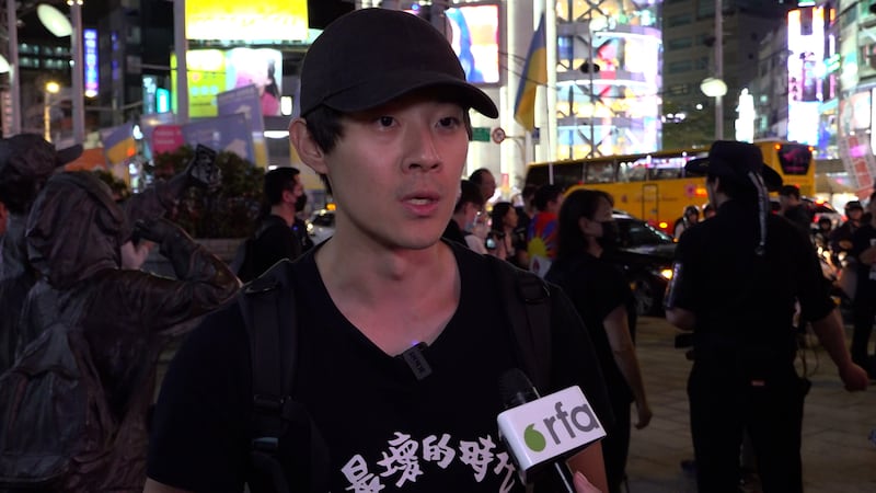 台灣人Duncan指,47人案象徵著香港已經沒有任何公平的法治。(程皓楠攝)