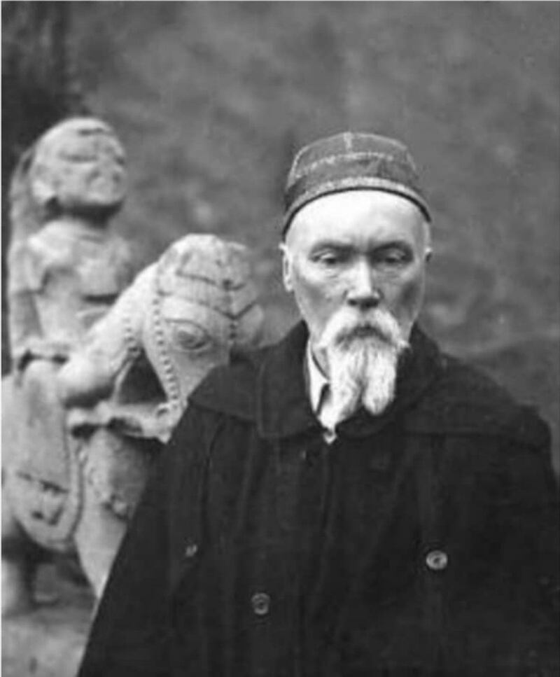 尼古拉斯·洛里奇在印度。(唯色提供)