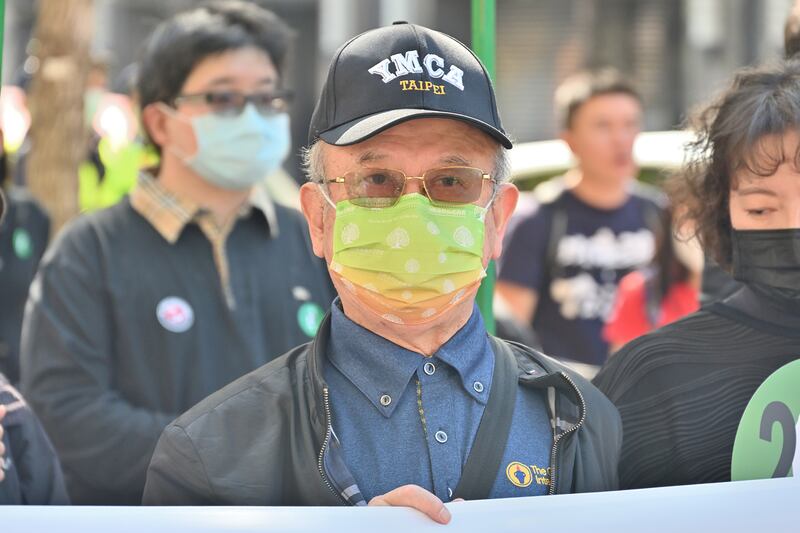 人權律師李勝雄：台北市長蔣萬安應對是否就二二八事件為祖先道歉表態。（鍾廣政攝）