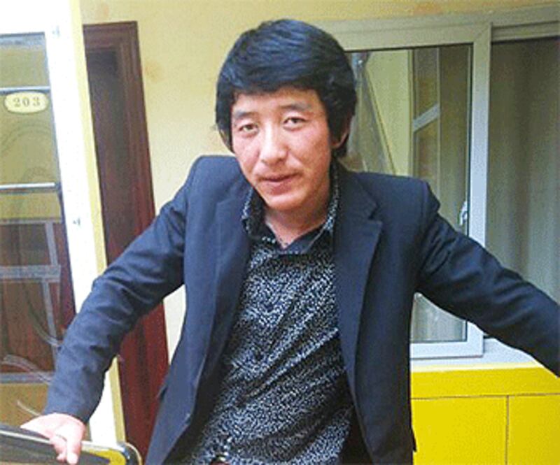 青海海南州共和縣藏族學生貢生巴(譯音)Kunsang Bum 被判刑3年半。(照片來自西藏人權民主促進中心)