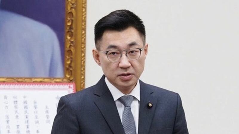 国民党主席江启臣 (记者黄春梅摄)
