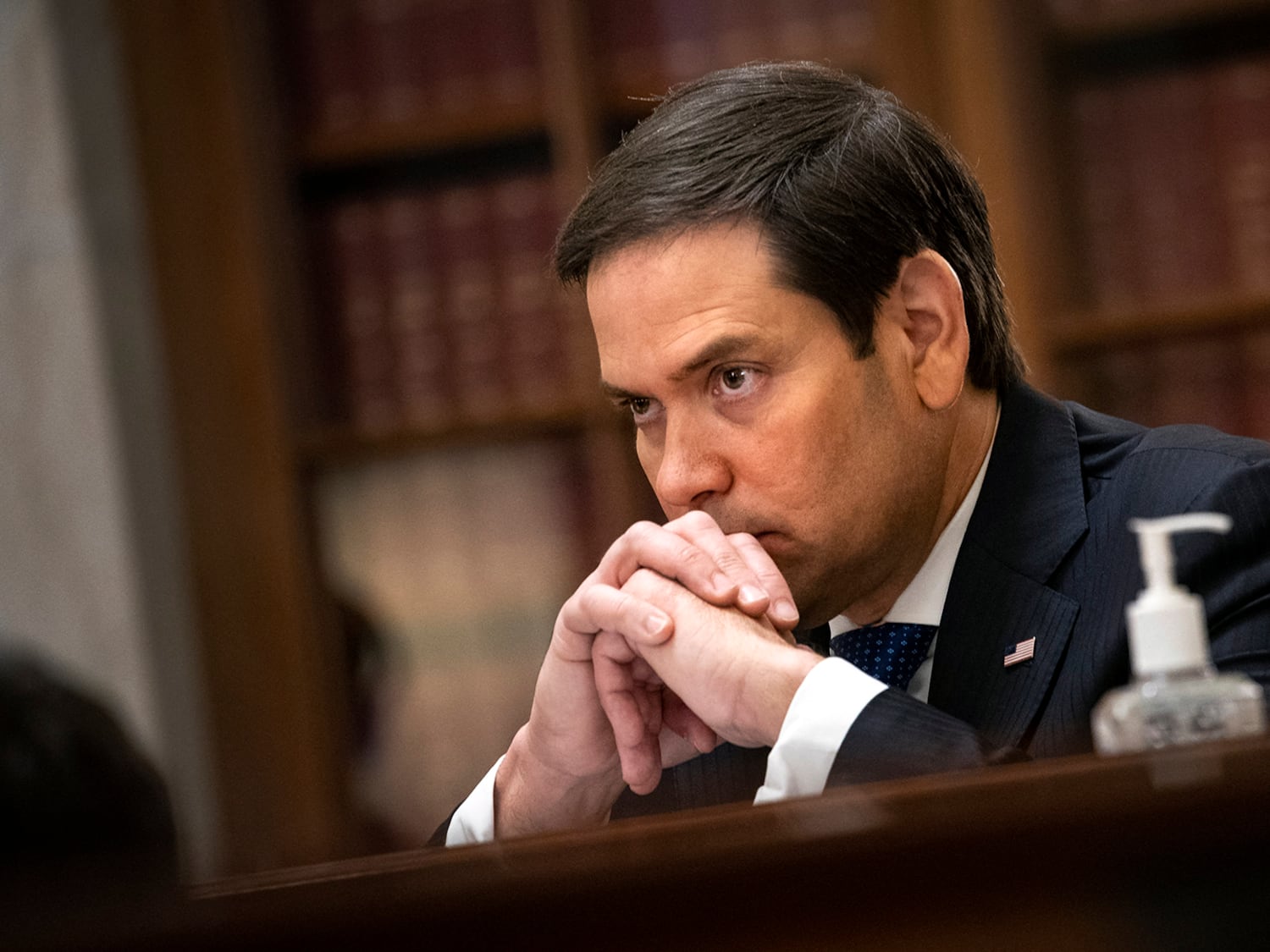 Then Sen. Marco Rubio participates in a hearing on Capitol Hill in Washington, June 10, 2020.