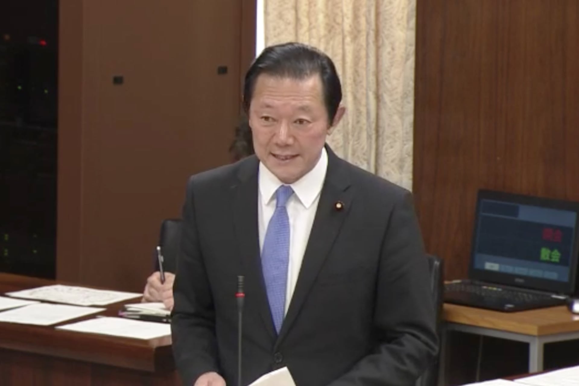 A Japanese Parliament member raise Cambodian human right issue in parliament meeting.
