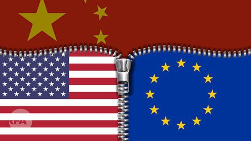 欧美在中国人权问题上有共识（自由亚洲电台制图）