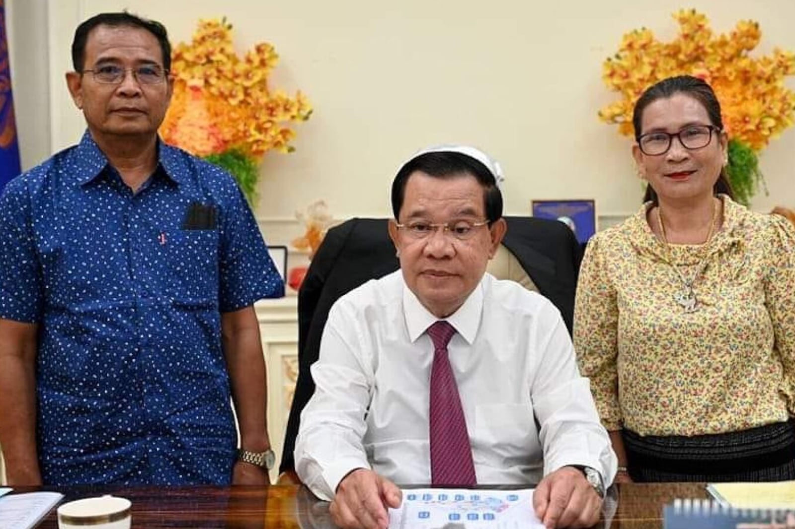 Sorn Dara’s father, Col. Sok Sunnareth, deputy chief of staff of the Kampong Speu Provincial Operations Area. (L)