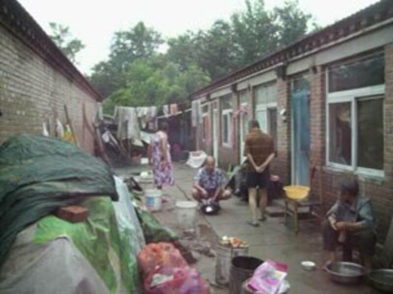 图片:北京通州吕村访民聚集区被限令七天内搬走。(维权人士彭中林提供)