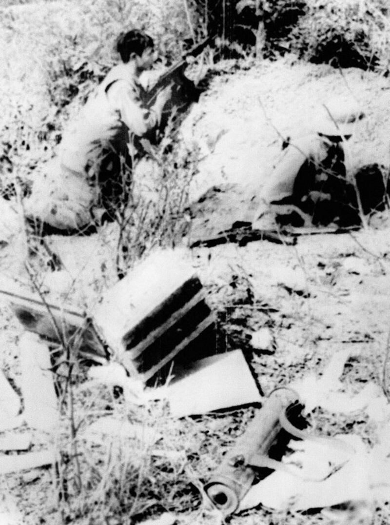 Hình minh hoạ. Những người lính Việt Nam ở đồi Chậu Cảnh, Lạng Sơn hôm 21/2/1979