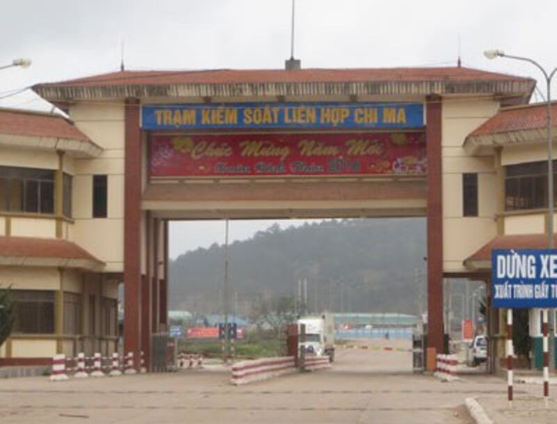 Cửa khẩu Chi Ma, Lạng Sơn. RFA PHOTO.