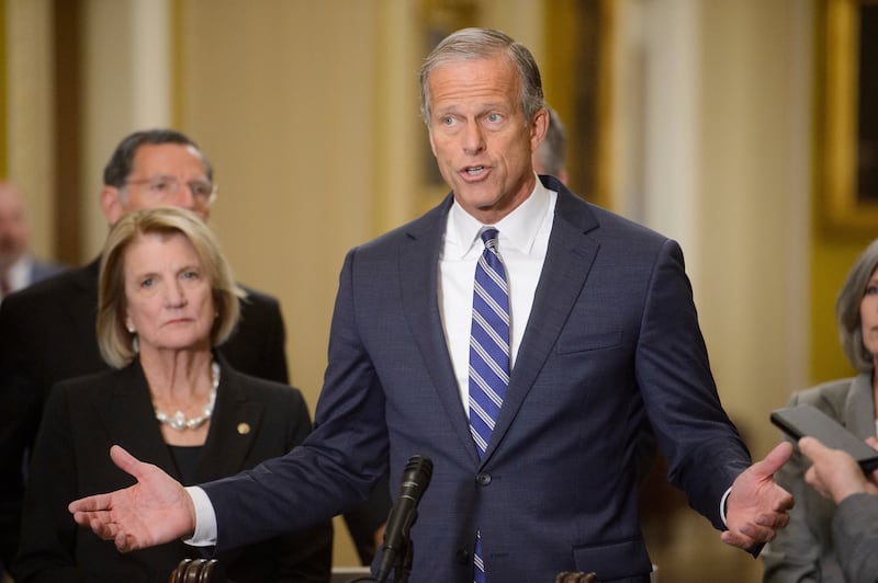 熊恩（John Thune）- 參議院多數派領袖（美聯社資料圖片）