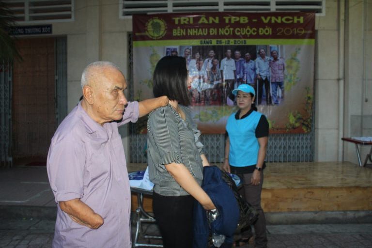 Ảnh minh họa. Một TPB VNCH đến tham dự chương trình Tri ân TPB-VNCH năm 2019, do Dòng Chúa Cứu Thế tổ chức tại Sài Gòn.