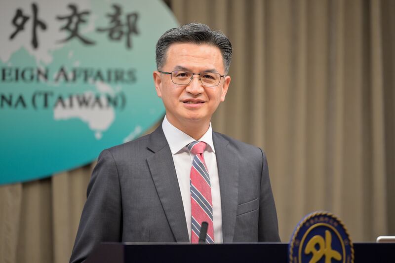 外交部發言人劉永健：總統蔡英文與帕維爾通話，代表台灣全面與歐洲關係提升。（鍾廣政攝）