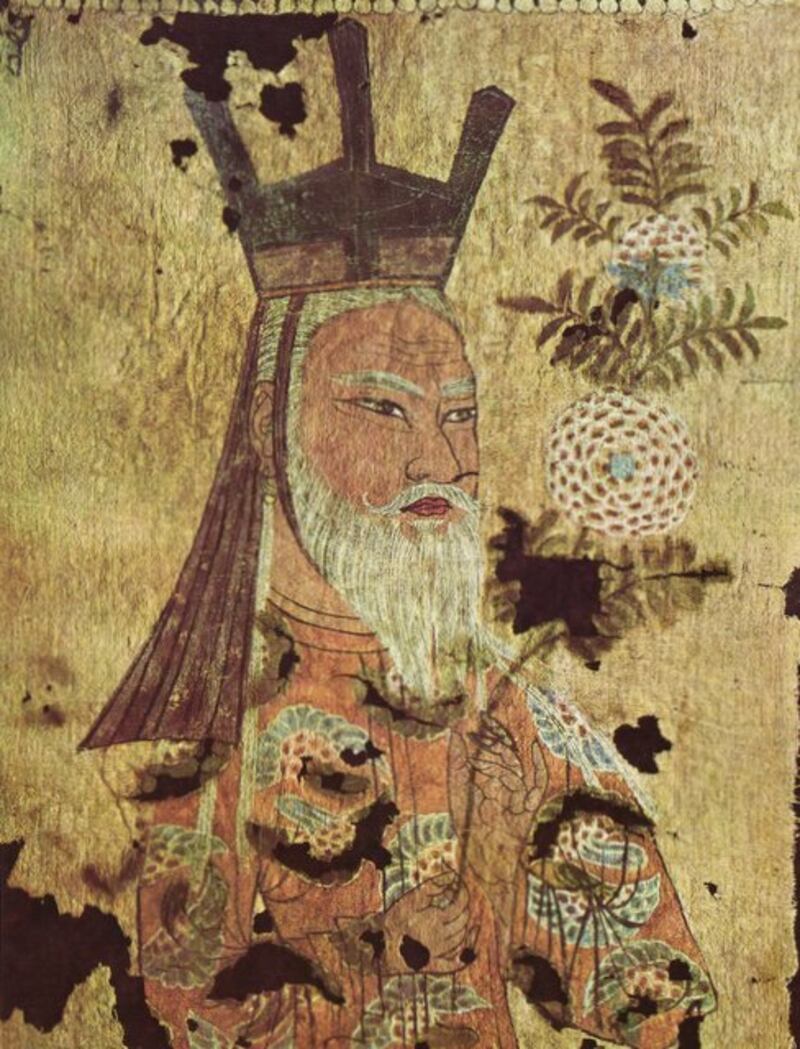 مىلادىيە 8-ئەسىردىكى ئۇيغۇر قاغاننىڭ تام رەسىمى