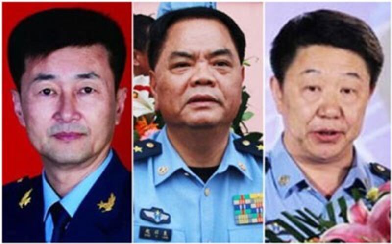 Từ trái qua phải - Phạm Kiêu Tuấn, Triệu Dĩ Lương, Vu Trung Phúc.