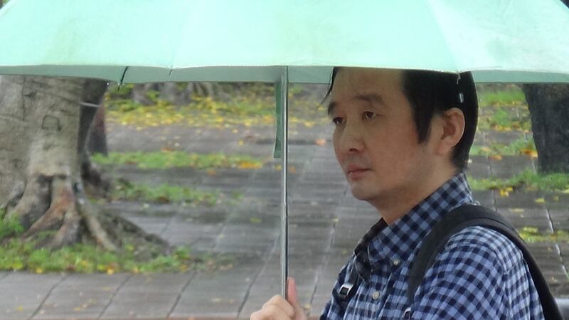 流亡台湾中国大陆异见人士龚与剑。(资料照、记者夏小华摄)