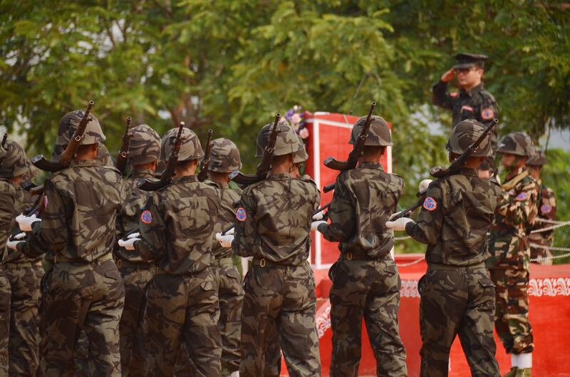 ရက္ခိုင့်တပ်တော် (AA) တပ်ဖွဲ့ဝင်များအား တွေ့ရစဉ်။ (Photo: Arakan Army)