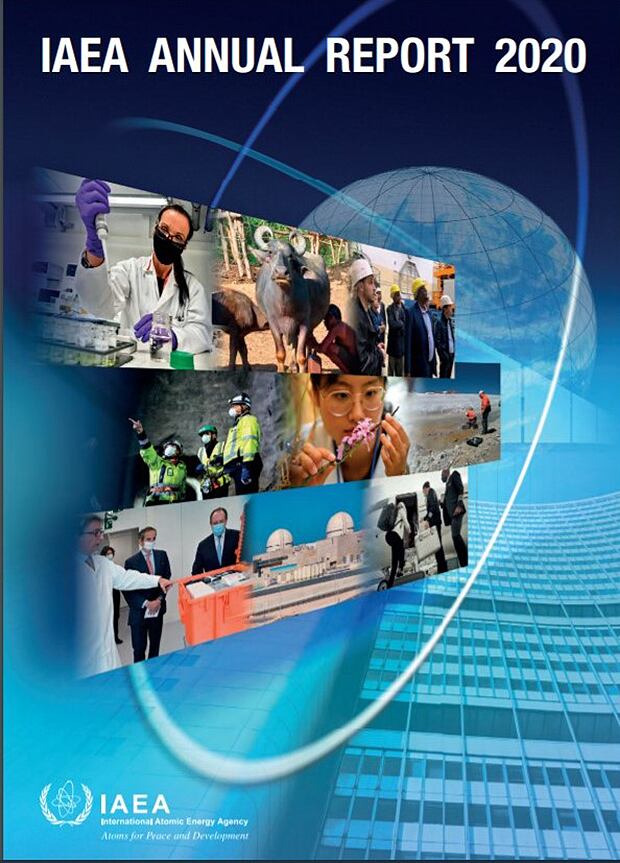 IAEA 2020 연례 보고서 표지.