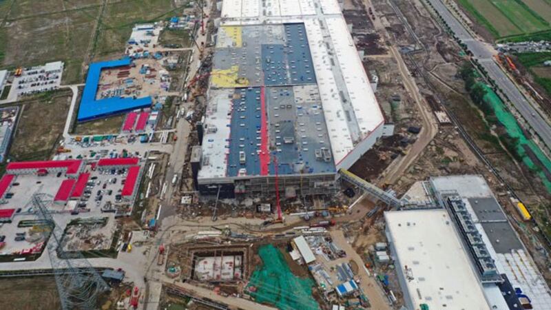 US electric-car manufacturer Tesla Inc. is building its first overseas auto factory in Shanghai, China, to ramp up annual production, July 16, 2019.