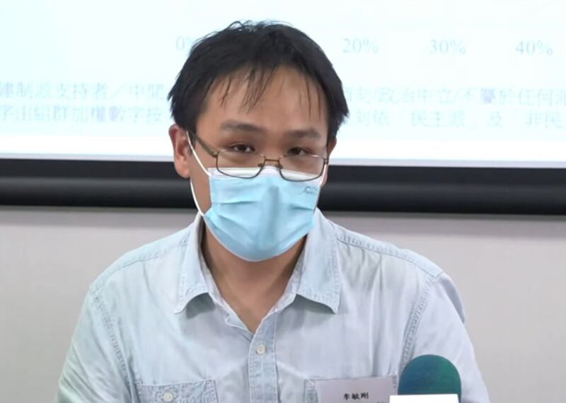 李敏剛：《國安法》引寒蟬效應，高教界自我審查。（鄧穎韜 攝）