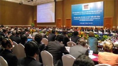 Hội nghị Nhóm tư vấn tài trợ cho Việt Nam hôm mùng 7 tháng 12 tại Hà Nội