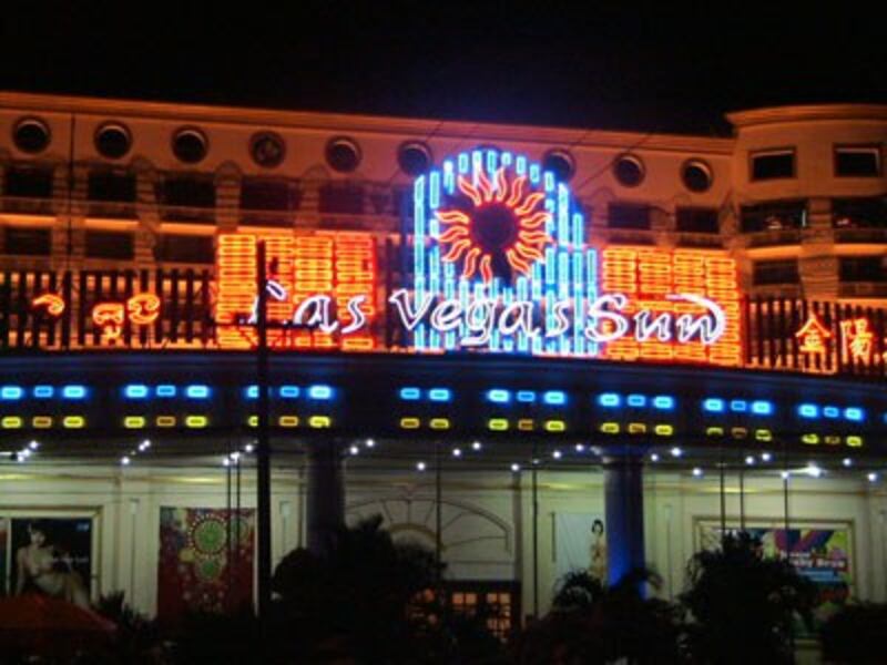 Một casino trên đất Campuchia, khu vực gần biên giới VN. RFA PHOTO.