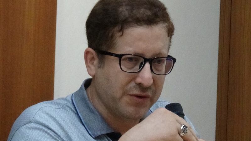 土耳其难民艾维奇。（记者夏小华摄）