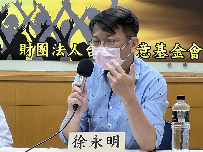 前时代力量立委徐永明提醒，台湾要有因应计划，只靠美国甚至是期待中国不攻台假设非常危险。(记者 黄春梅摄)