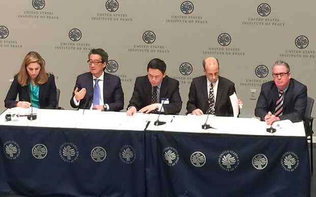 미국 평화연구소(USIP) 주최 ‘분쟁 지역에서의 중국:협력 또는 경쟁?(China in Conflict Zones: Cooperation or Competition?)’ 토론회에 참석한 전문가들.