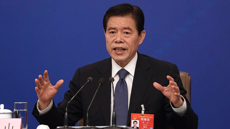 中国商务部长钟山（美联社）