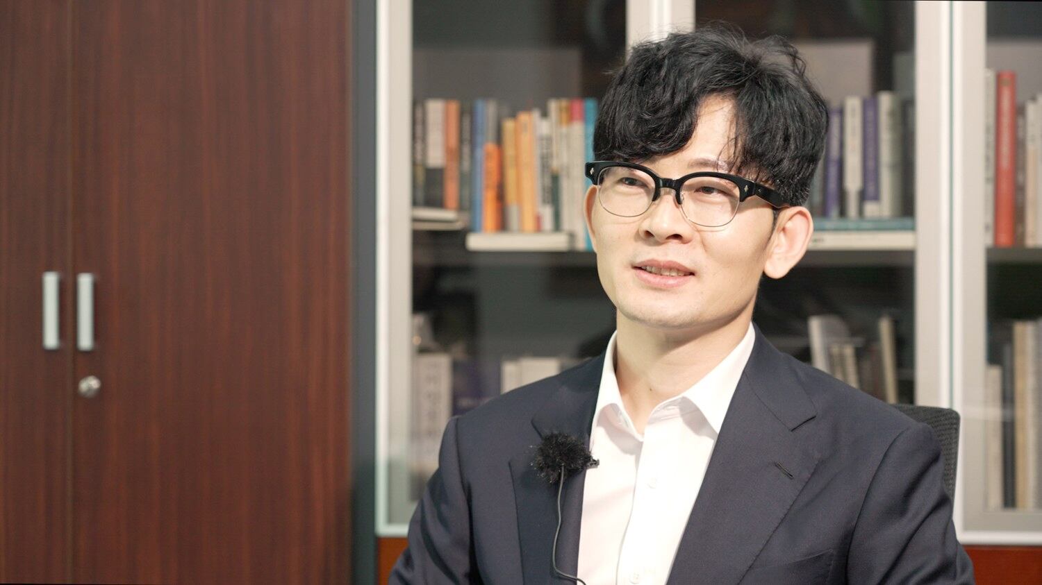 자유아시아방송(RFA)과 인터뷰하는 박충권 국민의미래 비례대표 당선인.