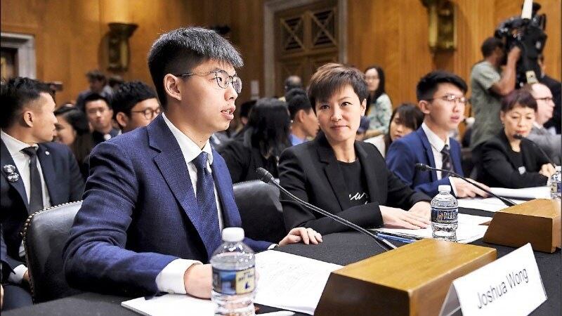 香港众志秘书长黄之锋日前赴美国国会呼吁国际关注香港局势。（黄之锋脸书）