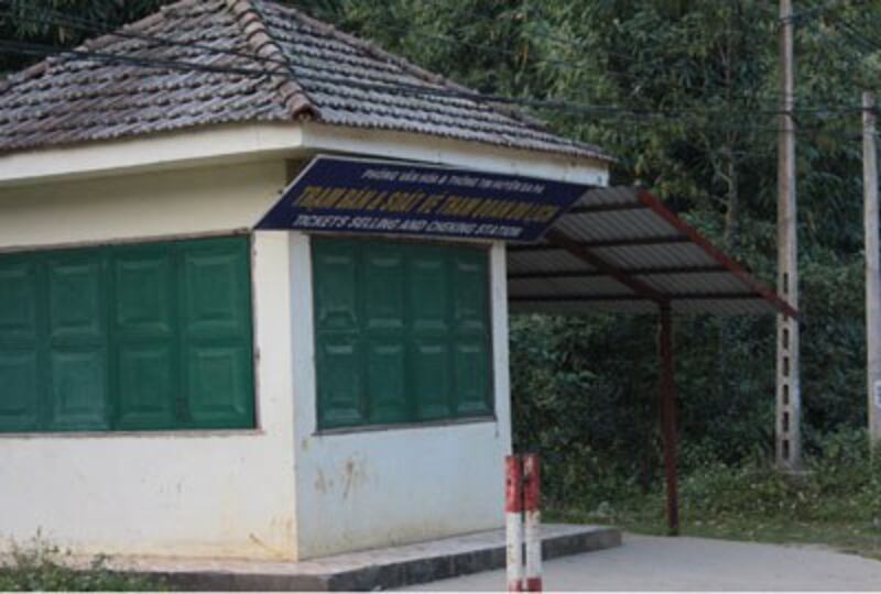 Ở Sapa, muốn vào Bản thì phải mua vé tham quan. RFA PHOTO.