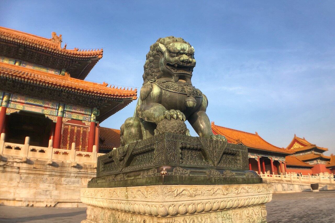 冬日的北京故宫。