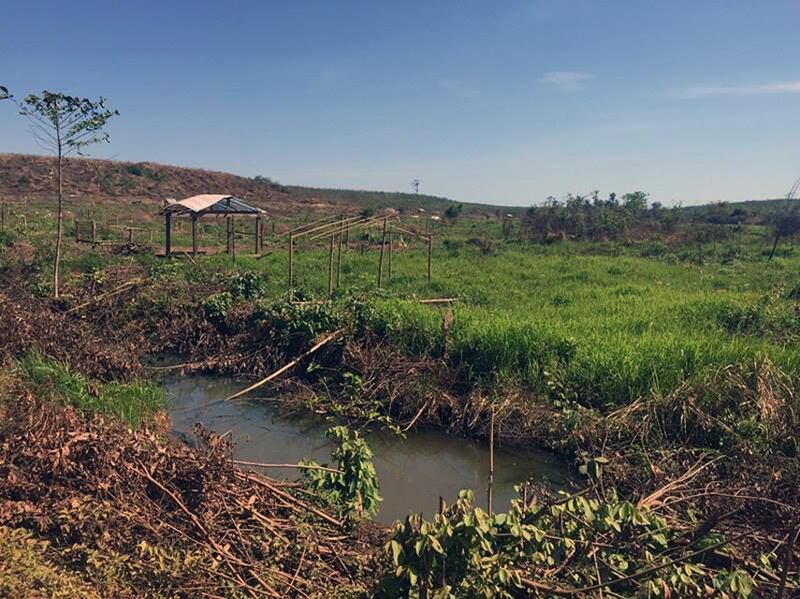 ដីចំណីព្រែក ឋិតនៅភូមិស្រែថ្មី ឃុំឃ្សឹម ស្រុកស្នូល ខេត្តក្រចេះ ដែលពលរដ្ឋនាំគ្នាទៅសង់រោងស្នាក់នៅកាលពីខែធ្នូ ឆ្នាំ២០១៦។ Photo provided