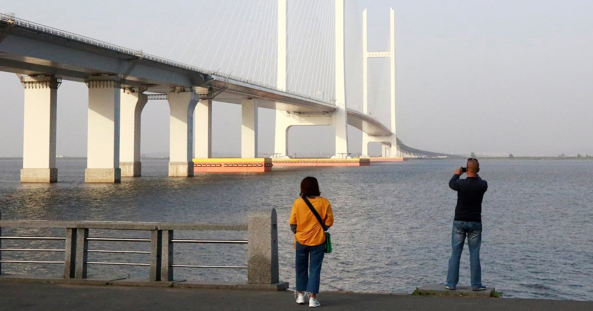 New bridge between North Korea and China could open soon – 12 years after completion New bridge between North Korea and China could open soon – 12 years after completion