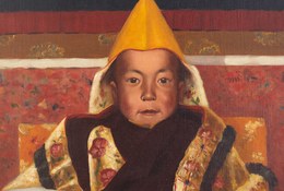 ༸གོང་ས་༸སྐྱབས་མགོན་ཆེན་པོའི་གསེར་ཁྲི་མངའ་གསོལ་མཛད་སྒོའི་སྐབས་ཀྱི་གནས་སྟངས་གསལ་བའི་ཆུ་ཚོན་རི་མོ་ངོ་མ་ ༤༠ ཚོང་སྒྱུར་གནང་རྒྱུ་རེད་འདུག